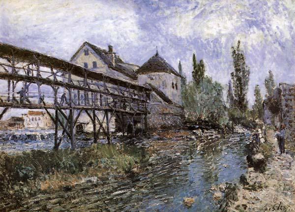 Alfred Sisley Provencher s Mill at Moret France oil painting art